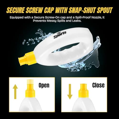 HOMESHOPA Joggers Grip Bottle, 1 Pack 250ml Handheld Plastic Water Bottle, Leakproof Spout, Easy-Grip Design for Running, Walking, Gym, Outdoor Fitness & Daily Hydration — view 5