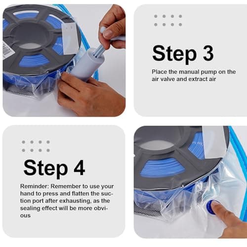 3D Printer Filament Storage Vacuum Sealing, Compression, Hand Pump — view 5