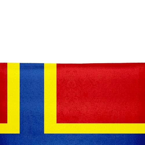 Flagtex Orkney Islands Hand Waving Flag (9x6 Inch) - Premium Wooden Stick Hand Flag 9x6 Inch Natural Wood Pole Scottish Islands Red Yellow Nordic Cross Flag Events — view 3