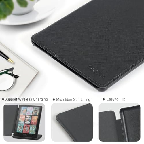 CoBak Case for 7" Kindle Paperwhite 12th Gen 2024 & Colorsoft, Black — view 4