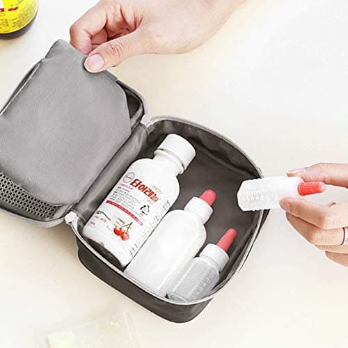 2Pack Empty First Aid Bag Mini Medical Kit Pouch First Aid Kit Travel Emergency Bag Pouch Compact Survival Medicine Storage Bag Organizer For Home Office Traveling Outdoor Sport Hiking Camping Cycling — view 3