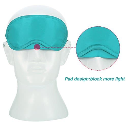 50 Pieces Eye Cover Sleep Mask Blindfold Eye Blindfold Sleeping Masks for Games Party Travel with Nose Pad and Adjustable Strap (Multicolor) — view 3