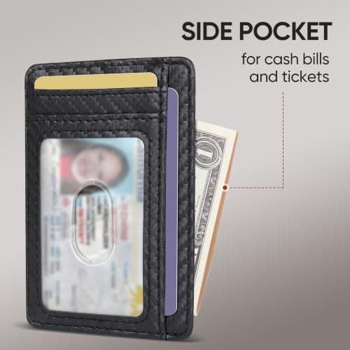 GRALEON Slim Minimalist RFID Blocking Front Pocket Wallet for Men & Women — view 2