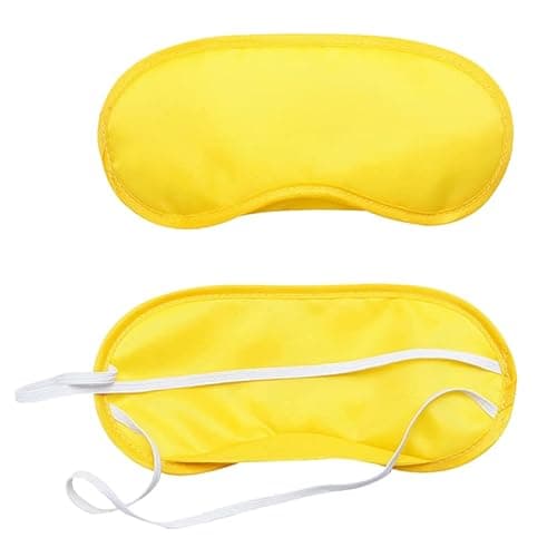 Plain Eye Mask for Sleeping [Yellow]