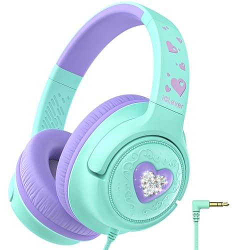 iClever Kids Headphones Wired 3.5mm, Boys Girls Headphones for Kids