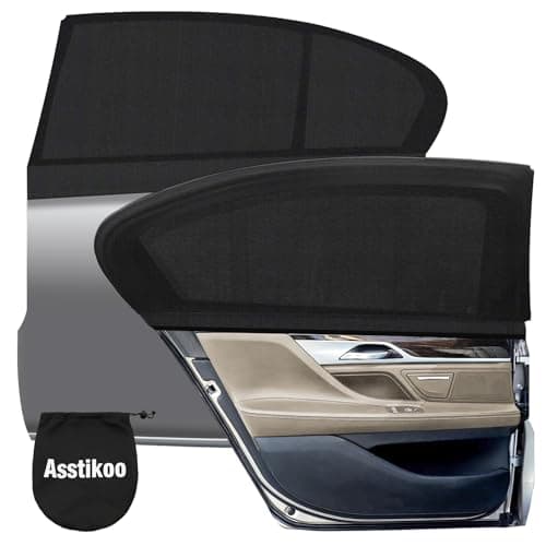 Car Window Shades for Baby, Stretchable Car Side Window Sun Shades 2 Pack