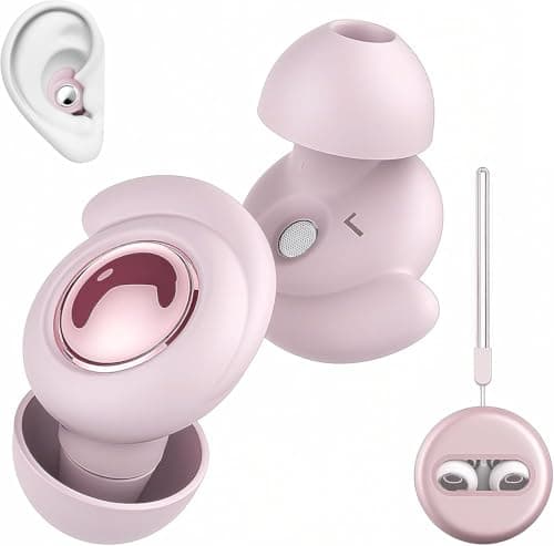 45dB Noise Cancelling Ear Plugs for Sleep | Reusable Silicone Earplugs with S/M/L Sizes | Soft Hearing Protection for Side Sleepers, Snoring & Travel | UK Lab-Tested
