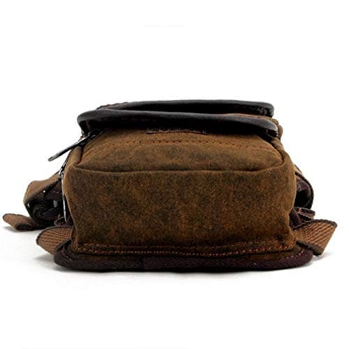 Men Drop Leg Bag Thigh Pouch Motorcycle Tactical Military Canvas Belt Fanny Pack Travel Riding Coffee — view 6