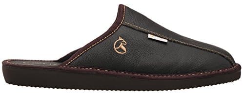 ESTRO Mens Slippers Men House Shoes Leather Home Mule Men's Slipper Memory Sole Frost (8 UK, Cocoa) — view 2