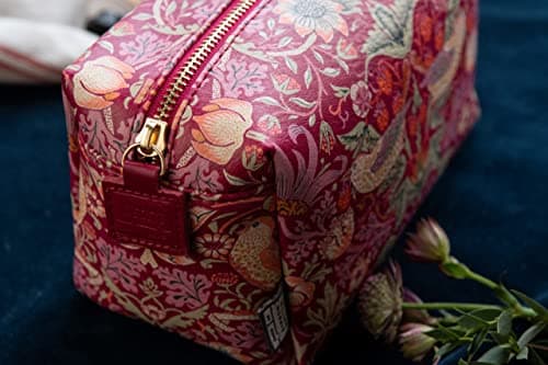 William Morris At Home Toiletry & Cosmetic Washbag, Zip Closure — view 4
