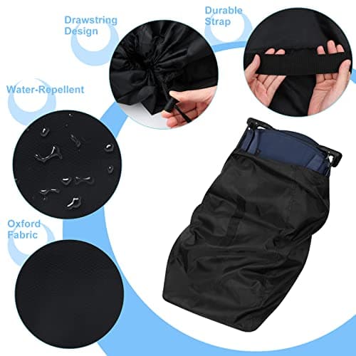 Lishang Travel Stroller Bag for Airplane Buggy Bag for Plane Waterproof Gate Check Pushchair Cover Storage Baby Travel Essentials for Baby Child Kids Infant Umbrella Strollers — view 4