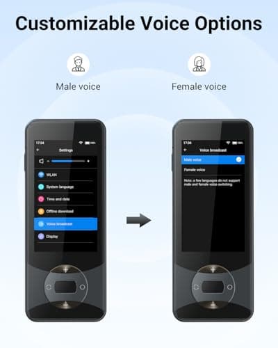 XUPURTLK Language Translator Device, Voice Translator Device Two Way, 144 Languages Real-Time Translator Device No WiFi Needed, Offline & Recording & Photo Translation for Travel, Business, Learning — view 6