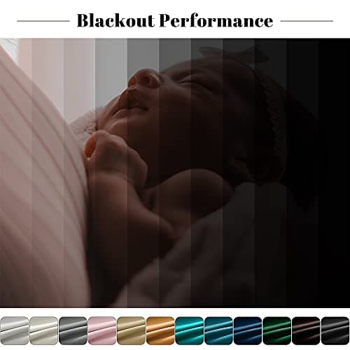 Turquoise Velvet Curtains - nanbowang 120 Inches Rod Pocket Soft Velvet Textured Curtains Black Liner Thermal Curtains Window Treatment for Bedroom Light Blocking Velvet Curtain 2 Panels — view 6