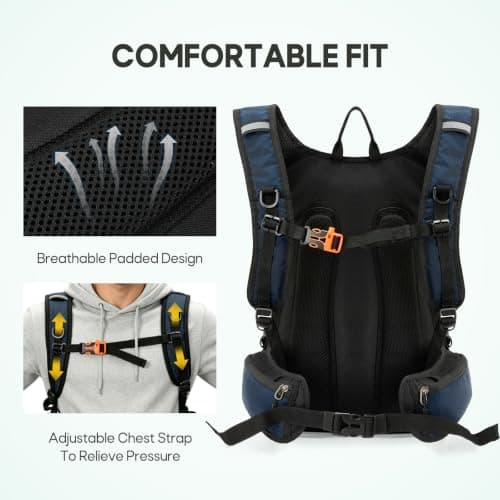 RAINSMORE Hydration Backpack With 2L Hydration Bladder Running Backpack — view 6