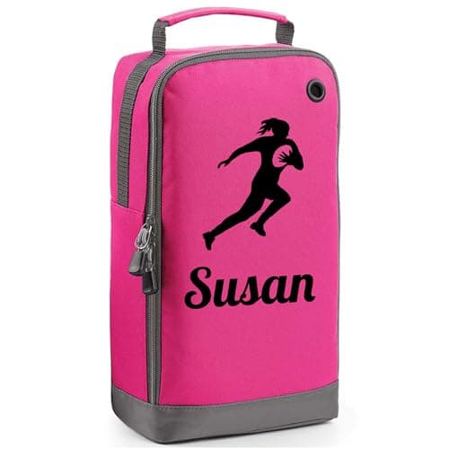Personalised Boot Bag – Custom Name Sports Shoe Bag – Water-Resistant & Easy Clean – Colourful Design for Kids School PE, Football, Rugby, Dance, Badminton, Golf – Ideal for Boys & Girls (Ice Silver) — view 5