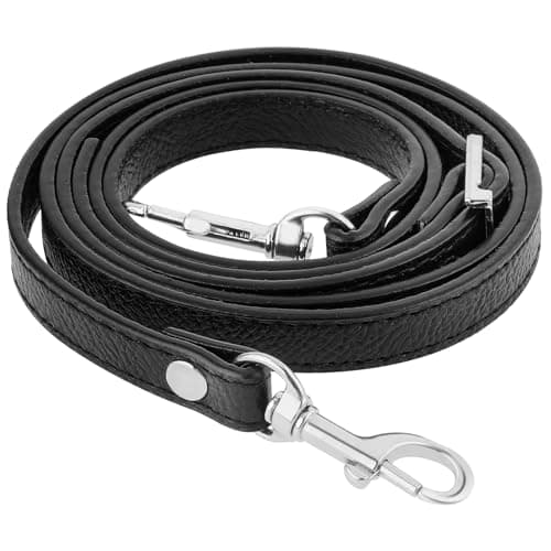 Telooco Leather Shoulder Strap Replacement with Silver Buckle
