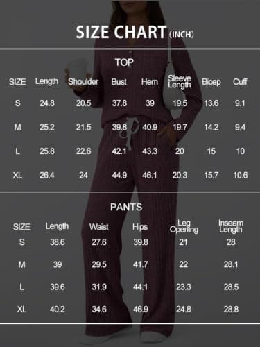LILLUSORY Women 2 Piece Lounge Wear Sets UK Co Ord Tracksuits Apricot L — view 6