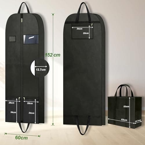 Dress Carriers for Women Travel, Clothes Covers, Full Length Garment Travel — view 2