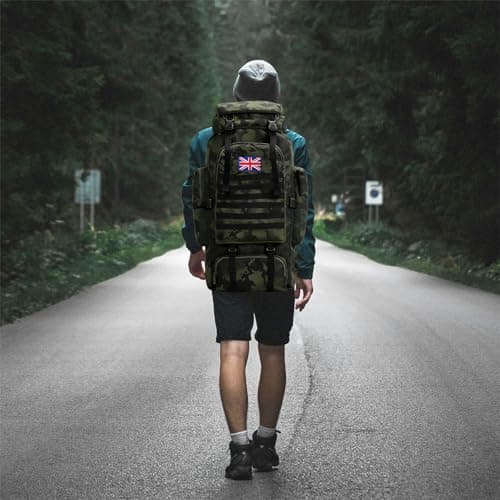 Lesbyit 80L Waterproof Hiking Backpack Lightweight Tactical Rucksack — view 6