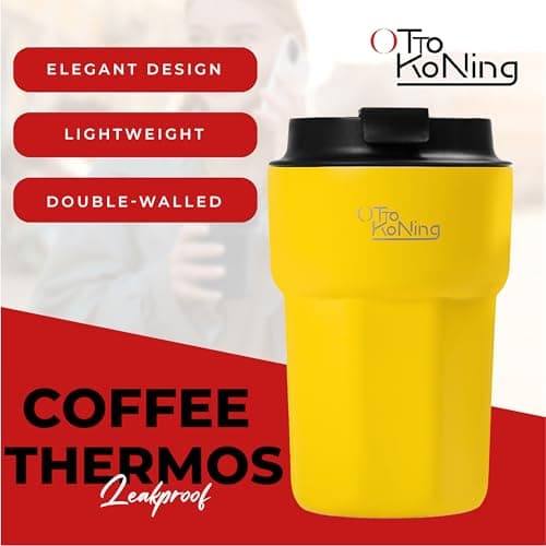 OTTO KONING Travel Mug 350ml (12oz) - Leakproof Insulated Coffee Cup — view 4