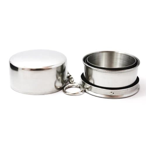 Gemini_mall® Mini Stainless Steel Portable Travel Folding Collapsible Cup Telescopic — view 2