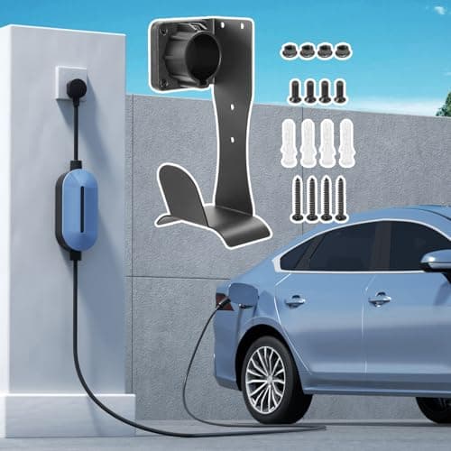 EV Charging Cable Holder Stainless Steel Bracket Organizer — view 3