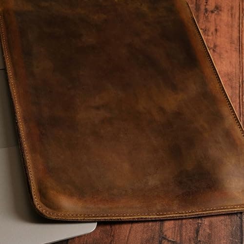Genuine Leather MacBook Pro MacBook Air Sleeve 13 14 15 16 inch/Apple M1 M2 M3 M4 M5 Pro Max Neo 2026 Sleeve Protector Notebook Laptops & Tablets Cover/HP Dell Lenovo Asus Samsung LG Microsoft — view 4