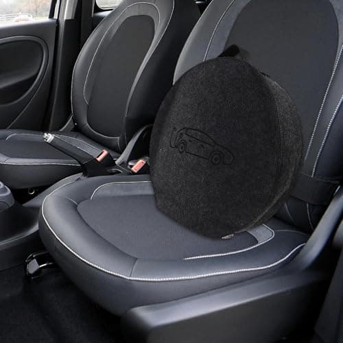 RORPOIR 1pcs Felt Charging Cable Organizer Electric Car Charging Accessories Bag round Premium Felt Charger Pouch Efficient Organization Fashionable Travel Outdoor Use — view 6