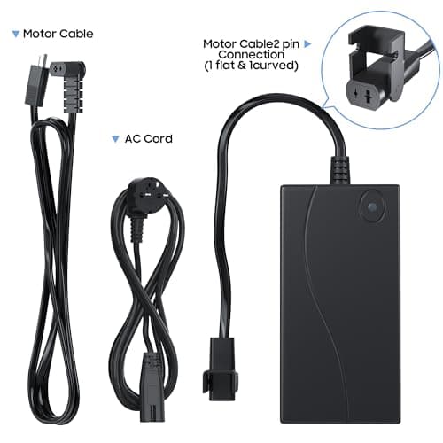 Ohcans Universal Electric Couch Power Recliner Adapter 29V 2A Power Supply Transformer 2-Pin Cord for Recliner Lift Chair Plugs Reclining Sofa Charger AC/DC Switching Cable — view 6