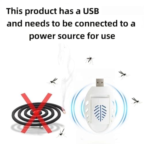 2PCS USB Mosquito Repellent Plug In,Indoor Insect Repellent Plug In,Portable USB Mosquito Ki/ller with 120 Repellent Tablets,Insects Repellent for Travel,Electric Mosquito Repeller for Indoor Outdoor — view 2