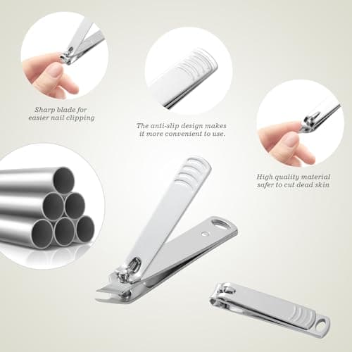 Manicure Set 10pcs Professional Nail Clippers Kit Pedicure Care Tools-Stainless Steel Grooming Tools for Travel-Green — view 5