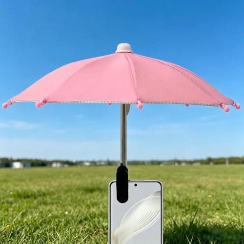 Phone Shade Lightweight Cellphone Sunshade with Clip Cell Phone Umbrella — view 2
