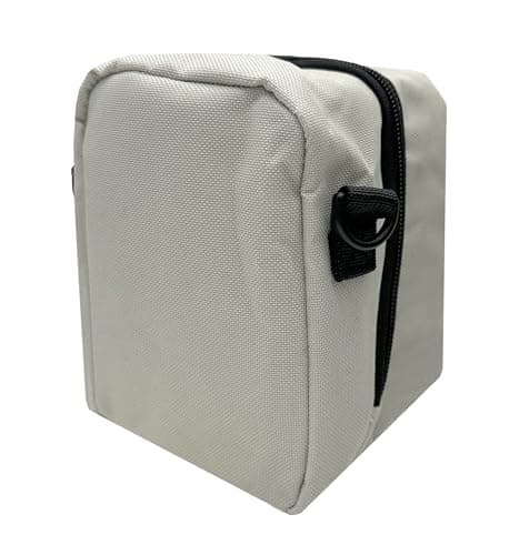 KOSTOO Square Terminal Protector Carrying Bag Portable Anti-Scratch Protective Travel Case Fits Terminal Power Adapter & Cable, Receipt Paper Rolls and Hub (Beige) — view 4
