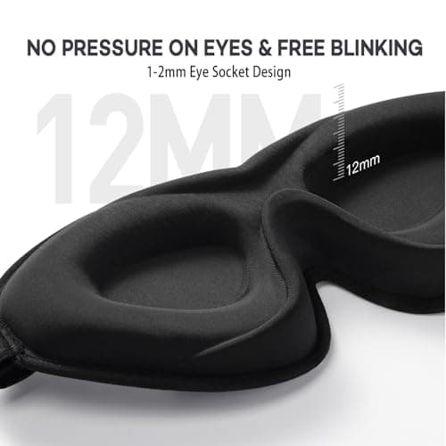 onaEz 100% Blackout Sleep Mask,Breathable Ice Silk Eye Mask for Women & Men — view 2
