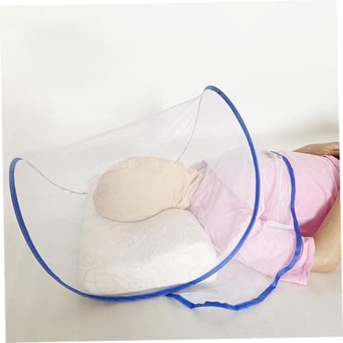 Faroby Portable Mosquito Head Net, Mini Foldable Mosquito Net Up Travel for Bed — view 2