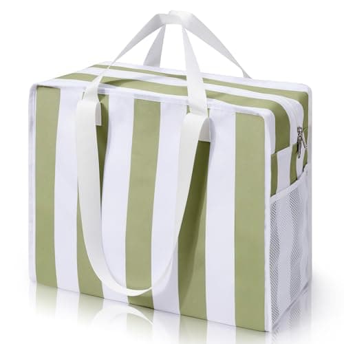 KALIDI Foldable Beach Bag for Women Large Family Beach Bag for Travel