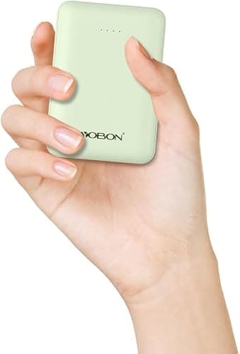 Mini Power Bank Fast Charging 10000mAh Battery Pack USB C Input & Output Portable Charger Portable Battery Bank Compatible with iPhone Smartphones Tablet and More (Green)