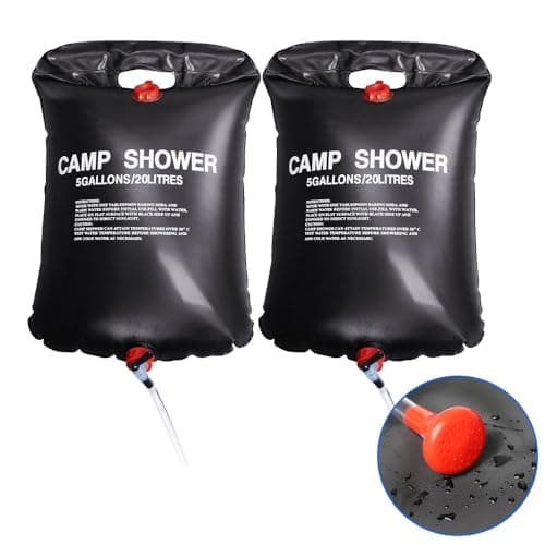 TRIXES 40 L (2X20L) Portable Solar Shower for Camping