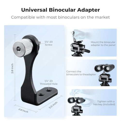 K&F CONCEPT 68'' Compact Lightweight Camera Tripod for Binocular — view 2
