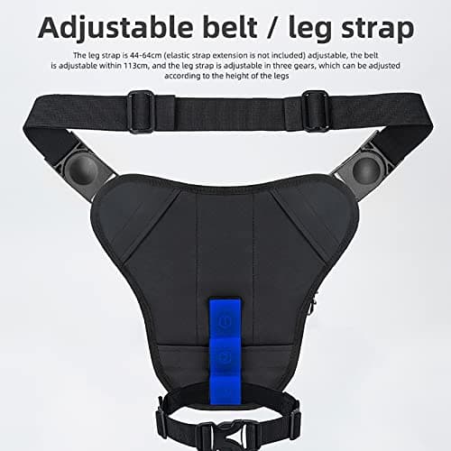 ROCKBROS Motorcycle Tank Bag Motorcycle Leg Bag Waterproof Motorbike Thigh Bag for Men Women, Black, 21 * 17 * 8.5cm — view 6