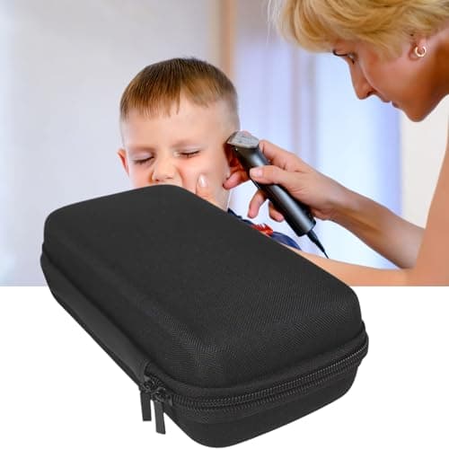 Hair Clipper Storage Case, Clipper Storage Holder, Hard Travel Suitcase, Hair Trimmer Box, Portable Shaver Grooming Box for Women Men — view 3