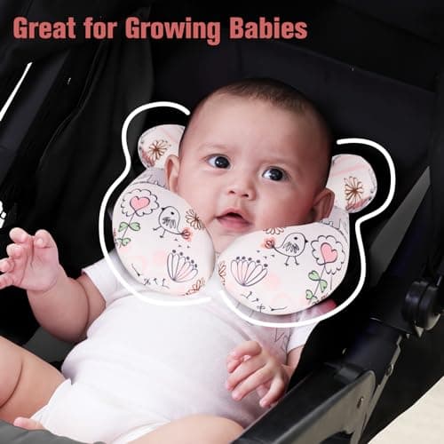 KAKIBLIN Baby Neck Pillow, Upgraded Baby Head Support Pillow for Car Seat — view 4