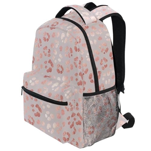 Student Travel School Backpack Rose Gold Laptop Backpacks Tablet Bookbags, Pink 15, One size — view 3