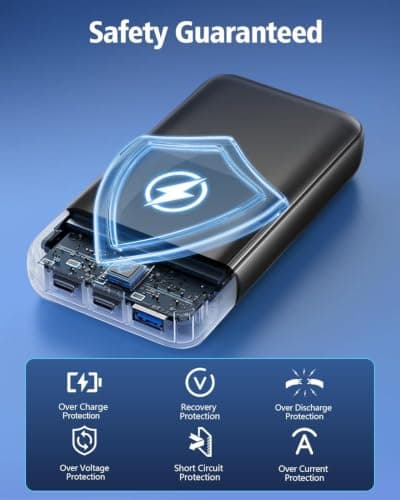 Power Bank Fast Charging, 26800mAh Portable Charger with Built-in Cables — view 6