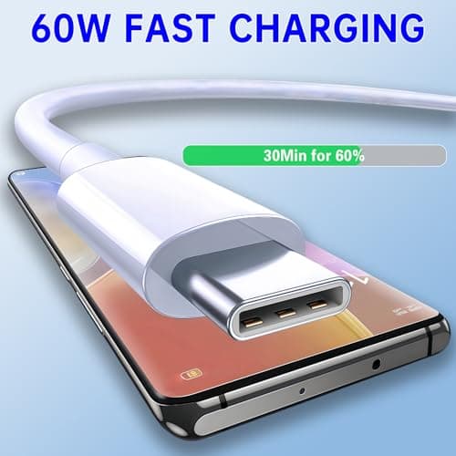 IZYUF USB C to USB C Cable, 60W Fast Charging, 5-Pack,1M x 5 — view 2