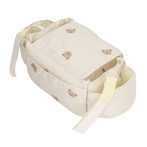 Baby Stroller Bag 15 Compartment Large Capacity Storage Organizer (Beige) — view 2