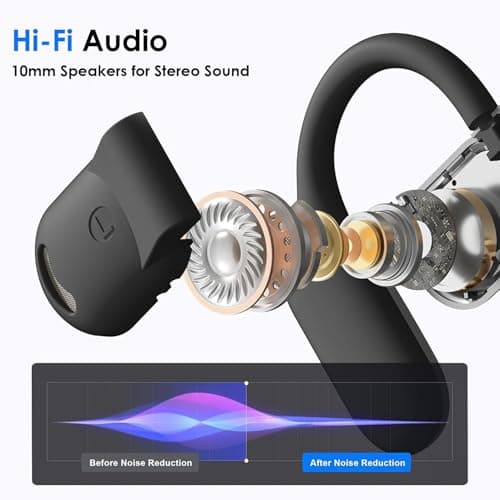 Language Translation Earbuds, 3-in-1 AI Translator Earbuds Real Time for Android iOS, 144 Languages Earbuds Translators Earphones for Business Travel Learning (Black) — view 3