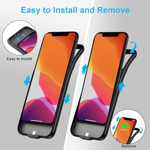 FLSTOR 7000mAh Battery Charging Case for iPhone 11 6.1 inch Black — view 3