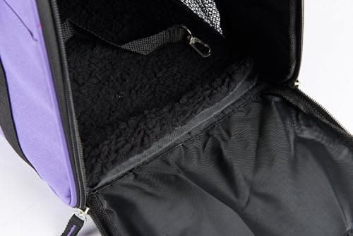 Pet Carrier Bag AVC Portable Soft Fabric Folding Travel bag for Dog, Cat, Puppy Foldable Pet Bag (Purple) — view 2