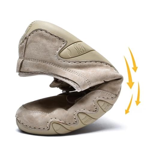 Driving Shoes for Men Wide Width Slip on Walking Trainer Lightweight Comfort Work Flat Sneakers Breathable Casual Holiday Travel Flat Loafers (Mint Green, 13.5) — view 5